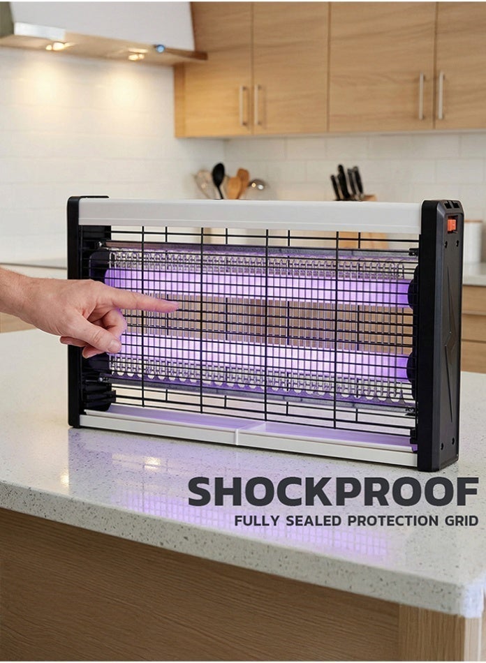 MODI Electric Flying Insect Killer Mosquito Killer Lamp Bug Zapper Hangable Indoor Outdoor Fly Trap High Voltage UV Light Insect Eliminator for Home Office Kitchen - Image 4