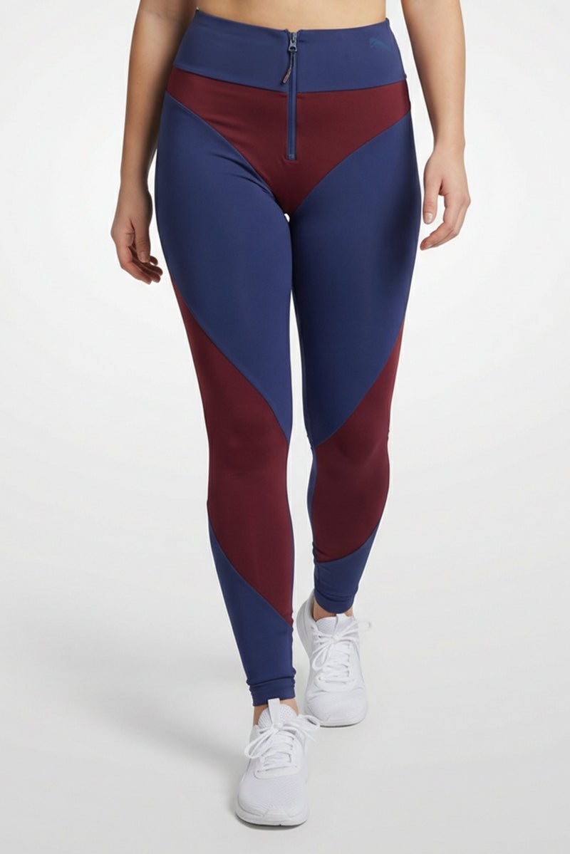 PUMA Women Sportswear Fit Training Leggings, Navy - Image 1