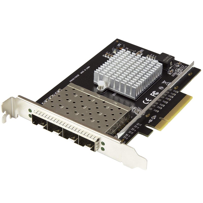Startech.com StarTechcom Quad Port 10G SFP Network Card Intel XL710 Open SFP Converged Adapter PCIe 10 Gigabit Ethernet Server NIC 10GbE Fiber Optic LAN Card Dell PowerEdge HPE ProLiant PEX10GSFP4I - Image 2