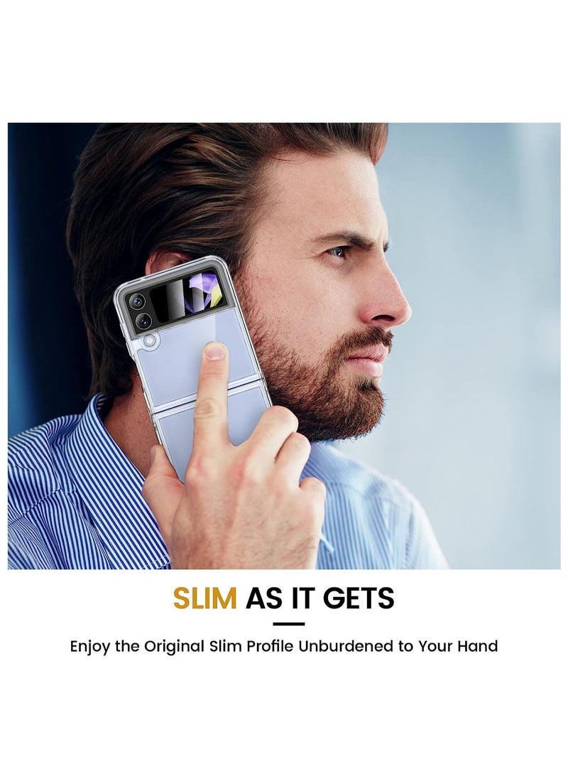 Raxoom Galaxy Z Flip 4 Clear Case [Anti-Yellow] Slim Thin Premium TPU Crystal Shockproof Protective Cover Case for Samsung Galaxy Z Flip 4 5G 2022 - Image 5