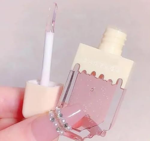 SpiderJuice 2Pc Mini Refillable Ice Cream Shaped Empty Lip Gloss Tubes Boxes Empty Lip Balm Containers Bottles Lip Gloss Balm Cream Jars Lip Oil Bottles for Women Girl DIY Travel Cosmetics - Image 3