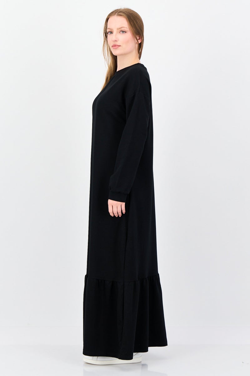 trendyol Women Plain Maxi Dress, Black - Image 4