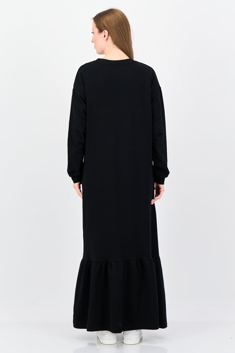 trendyol Women Plain Maxi Dress, Black - Image 2