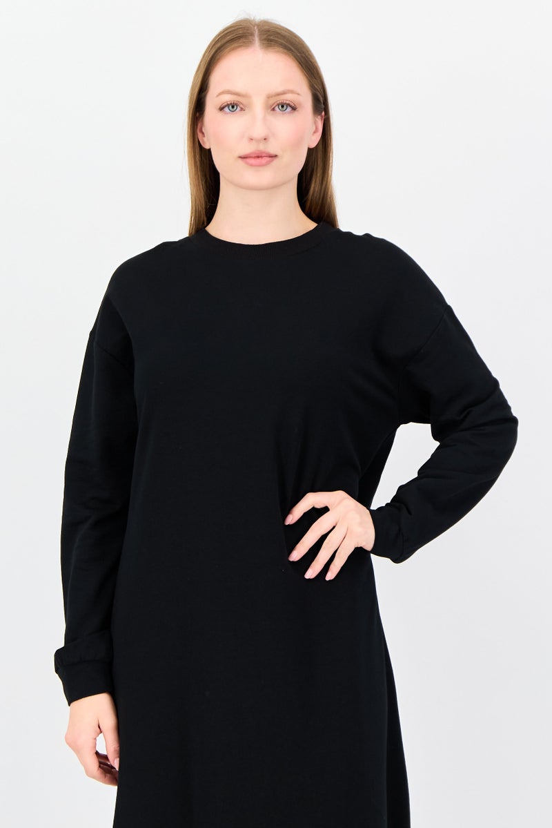 trendyol Women Plain Maxi Dress, Black - Image 3