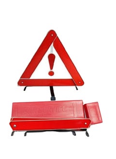 مثلث الامان   مجموعة الطوارئ على جانب الطريق للسيارة والشاحنات والمركبات  مجموعة طوارئ على جانب الطريق مع شنطة حمل   علامة استفهام قاعدة اسود-قطعة واحدة ، من رنا ستور  - Image 4