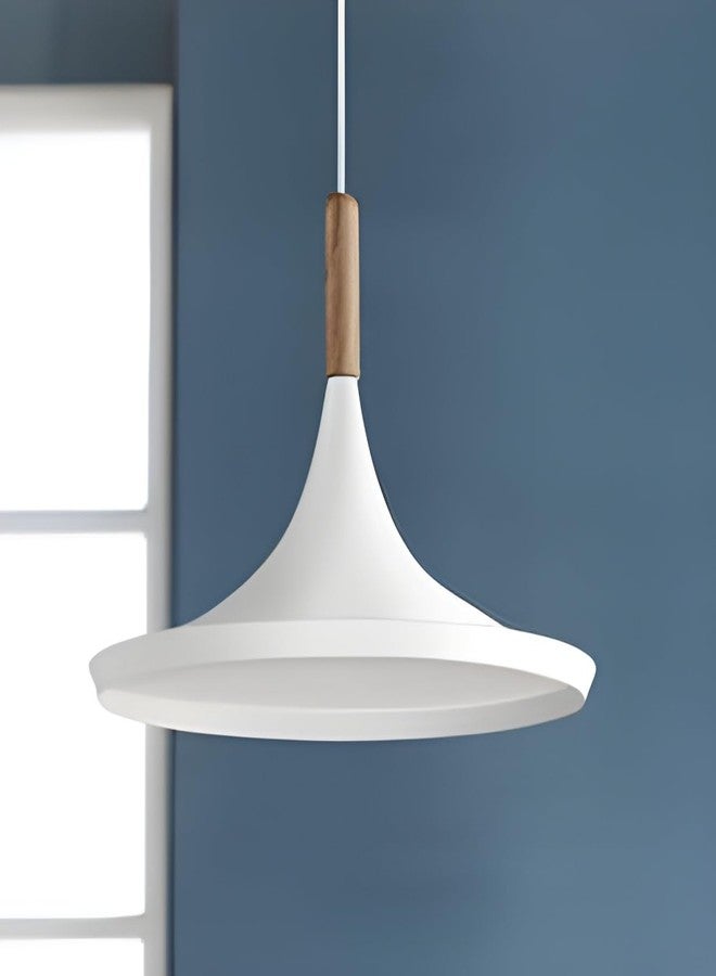 Twixle Lamp Pendant Light, Disk Aluminium, White Texture Ceiling Light Lamp Home Decor Items,Hanging Ceiling Decorative Chandelier Home,Living Room, Indoor Outdoor Jhumar Lighing (PACK OF 1, WITHOUT BULB) - Image 1