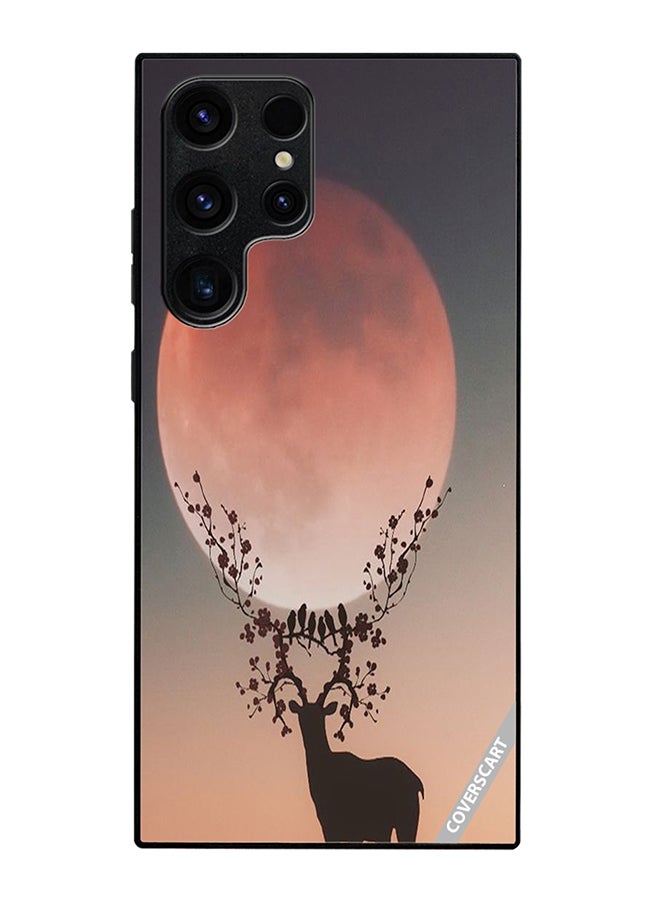 COVERSCART Protective Case Cover For Samsung Galaxy S25 Ultra Animal And Moon Design Multicolour