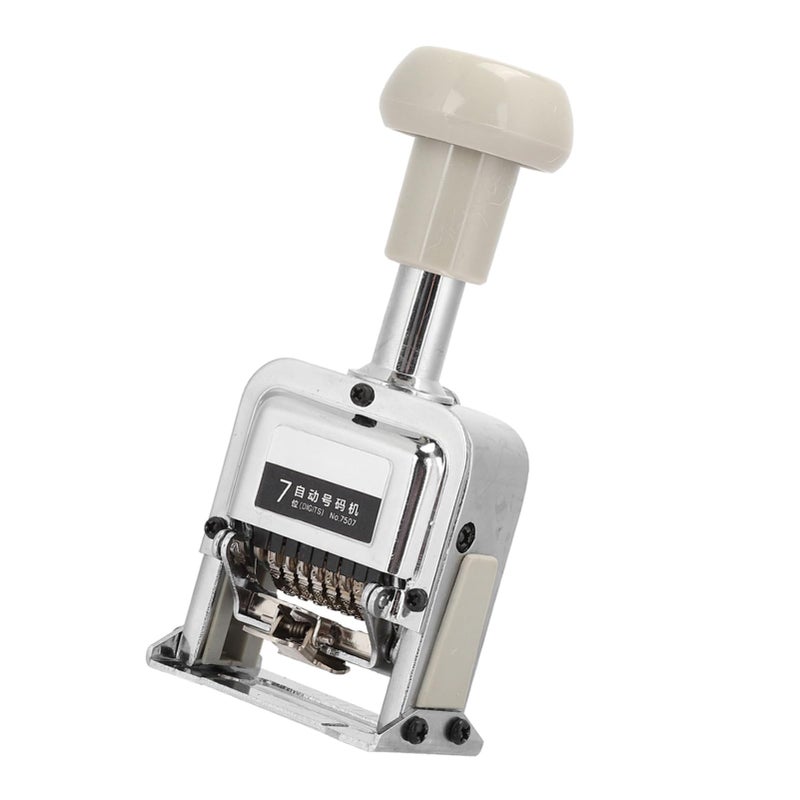 آلة ترقيم تلقائية 7 أرقام معدات مكتبية مع ختم لمستلزمات المدارس - Image 5