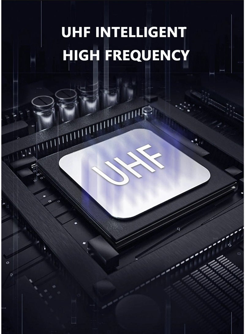 نظام ميكروفون لاسلكي UHF ممتاز ZFSZ E68، ميكروفونات يدوية معدنية مزدوجة مع مستقبل 6.35 ملم - Image 2