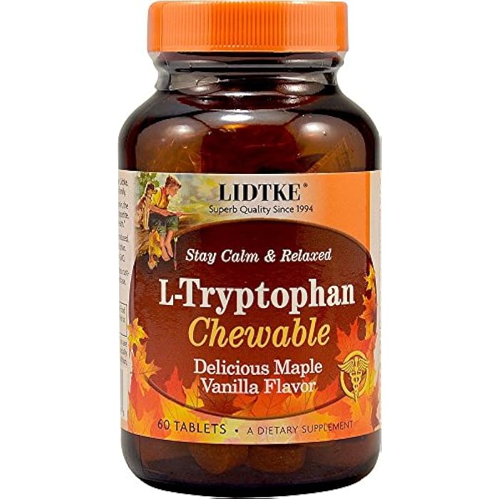 Lidtke Technologies L-Tryptophan Chewable Tablets, 60 Count - Image 1