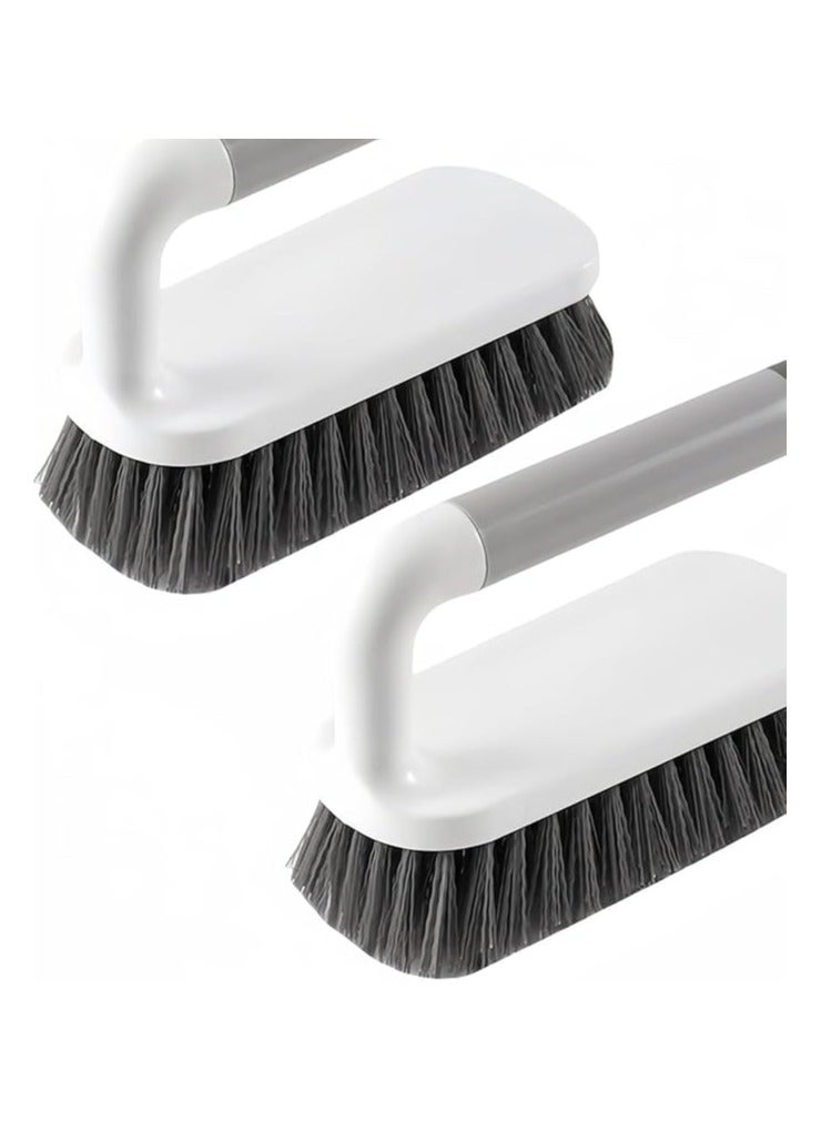 Generic Scrub Brush with Ergonomic Handle Heavy Duty Bristles for Deep Cleaning Bathroom, Kitchen, Tiles and Floors Multipurpose Scrubber for Household Easy Grip Design for Effective Stain Removal (14 cm)  - Image 3