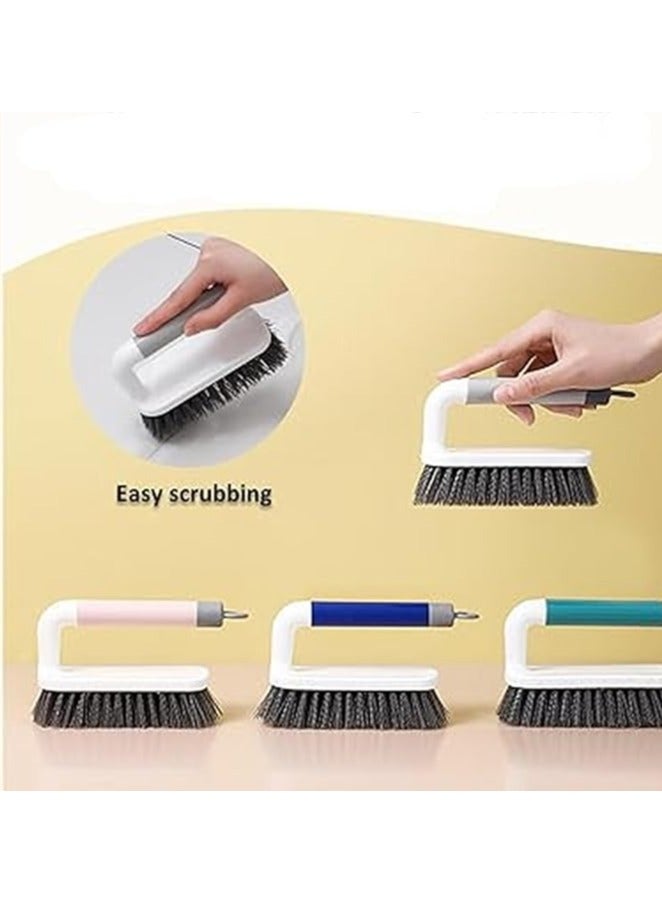 Generic Scrub Brush with Ergonomic Handle Heavy Duty Bristles for Deep Cleaning Bathroom, Kitchen, Tiles and Floors Multipurpose Scrubber for Household Easy Grip Design for Effective Stain Removal (14 cm)  - Image 5