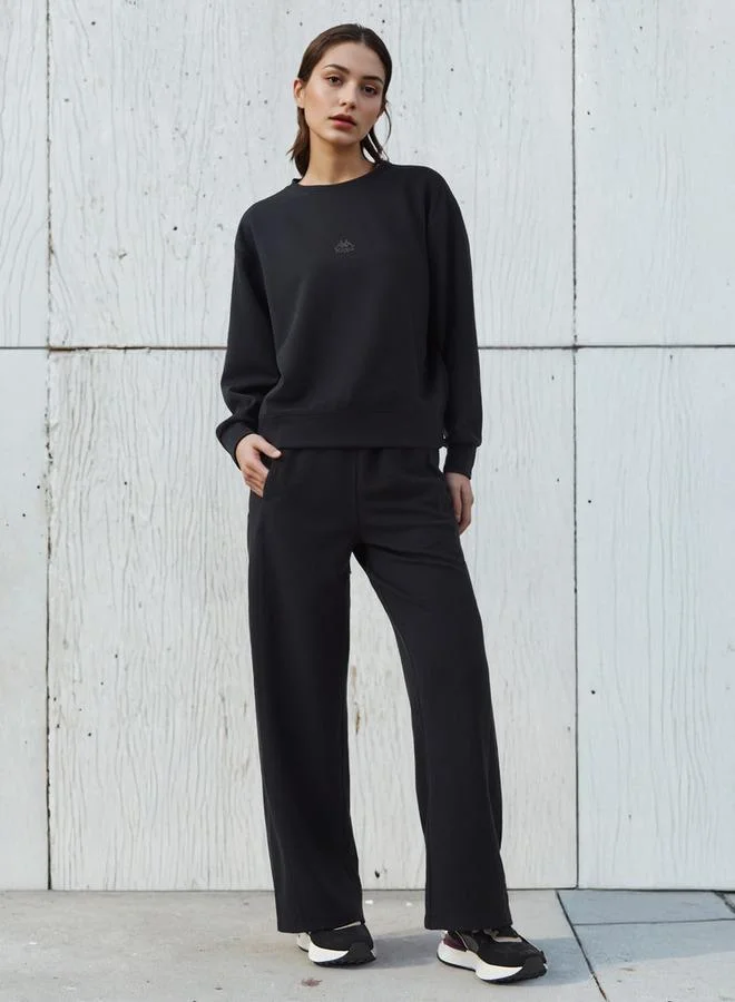 كابا سويت شيرت نسائي كابا بقصة عادية وياقة مضلعة