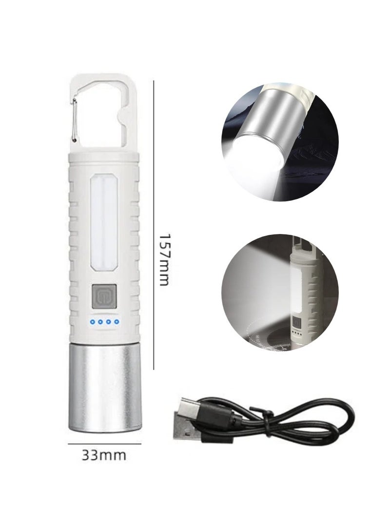 كشافات LED قابلة لإعادة الشحن، عالية اللومن، كشاف LED للرحلات البرية والرحلات، كشاف مقاوم للماء فائق السطوع مزود ببطارية 18650، قابل للتكبير والتصغير، لحالات الطوارئ - Image 1