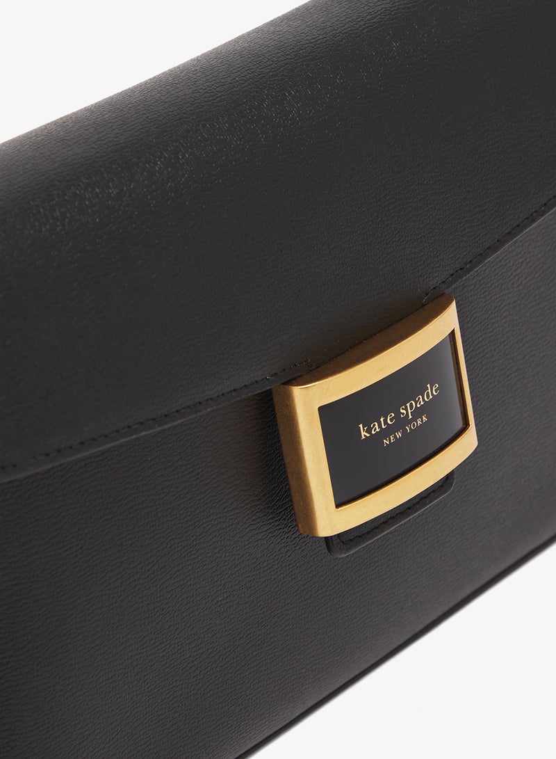 كيت سبيد حقيبة كتف بغطاء بتفاصيل شعار - Image 4