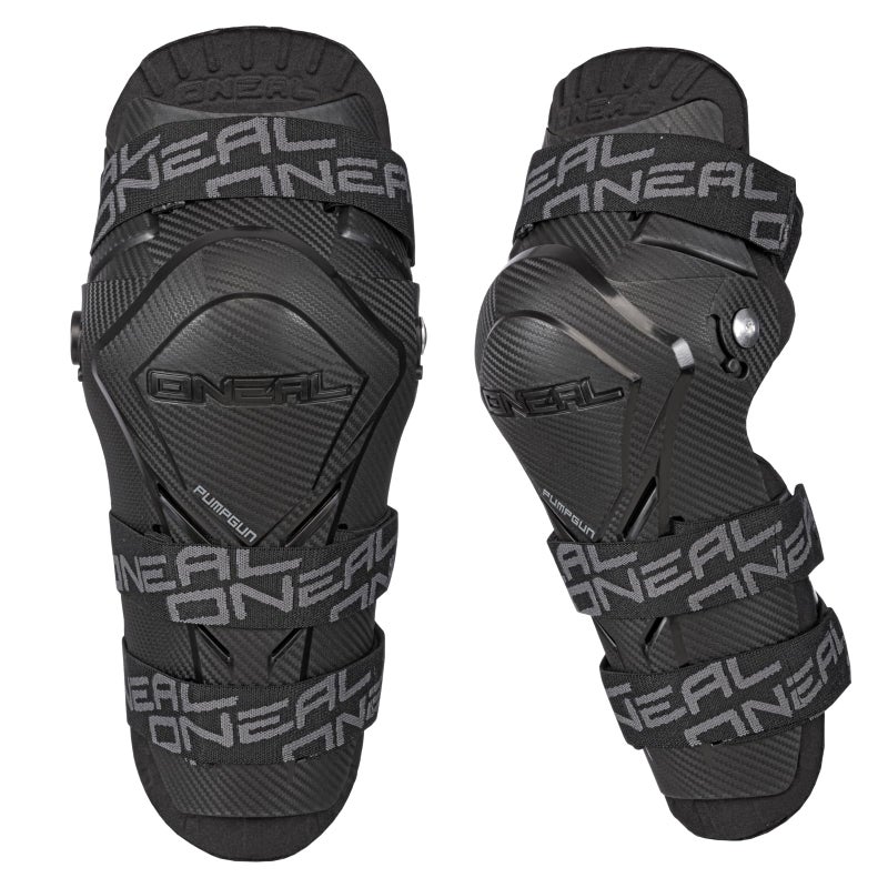 ONEAL Mens Pump Gun MX Knee Guard Carbon LookBlack One Size