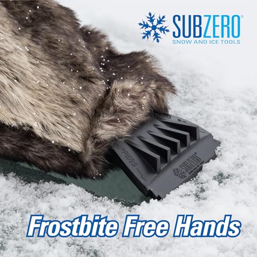 SubZero 13929 Faux Fur Ice Scraper Mitt for Car, SUV, Trucks - Image 3