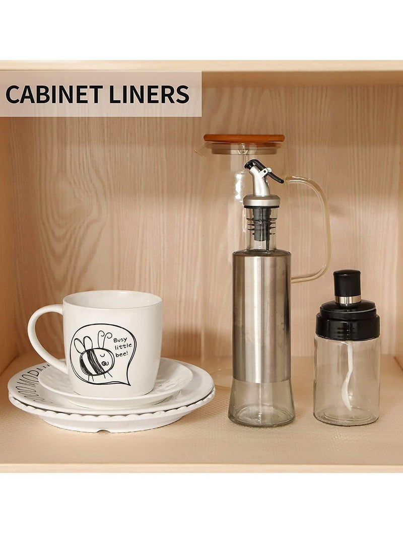 Shelf Liners For Kitchen Cabinets Non-Adhesive Easy To Cut Liner Waterproof Eva Cupboard Drawer Storage - Clear Shoe Rack 17.71" X 196Inch  - Image 5