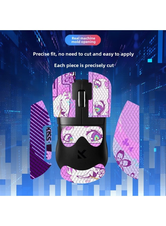 Suitable For Mai From M7 Pro Mouse Anti-slip Stickers Radio Competition Full Set With Back Stickers Lizard Skin Absorbent Sweat Generation Wholesale-Color:Mai Cong M7-sy-040 Team Print/black Diamond-all Inclusive  - Image 4