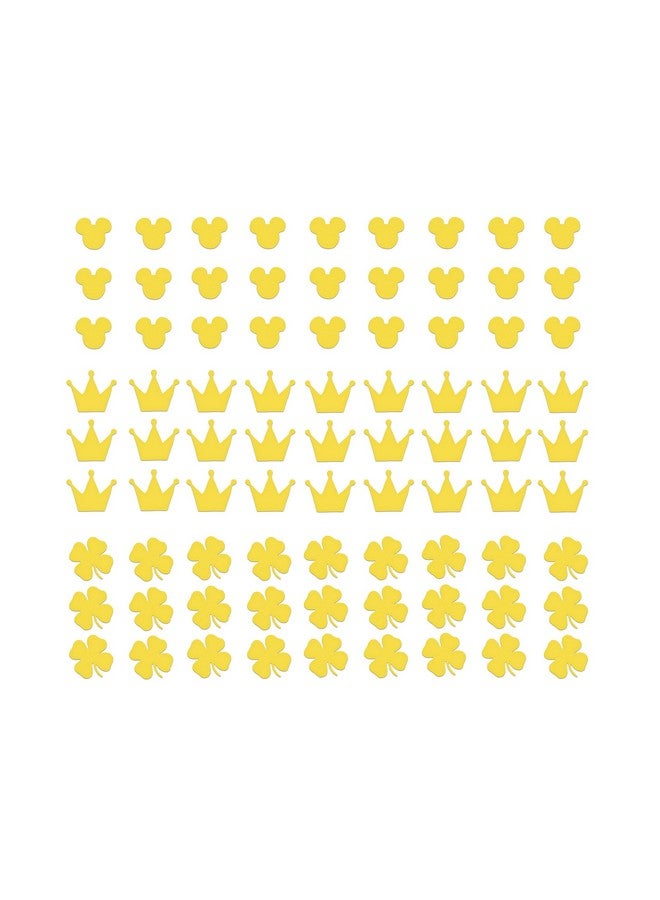 Comet Busters Self Adhesive Cute Nail Decoration Decals, Nail Art Stickers (Light Yellow) (NAO029) - Image 1