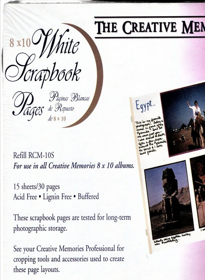Creative Memories 8x10 Scrapbook Pages Refill RCM-10S - Image 2