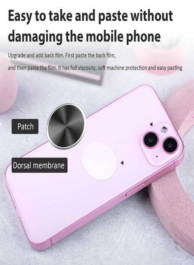 JIYIN Mount Metal Plates for Magnetic Phone Holder, 4 Pack Replacement Circular Patch of Magnetic Cell Phone Mount, Universal Round Metal Disc with Self-Adhesive Sticker for Mobile Phones(4 Colors) - Image 4