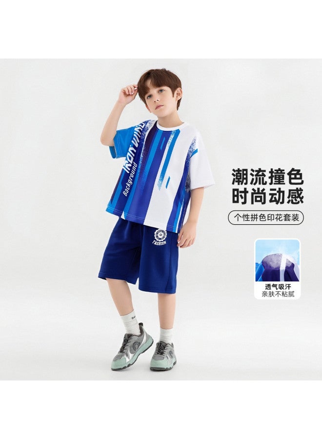 Bumblebee Boys' Basketball Jersey Set Summer Thin 2025 New Kids Training Sportswear Boys' Summer Outfit - Image 2