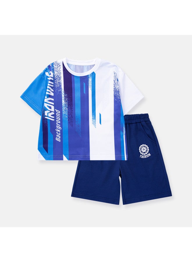 Bumblebee Boys' Basketball Jersey Set Summer Thin 2025 New Kids Training Sportswear Boys' Summer Outfit - Image 4