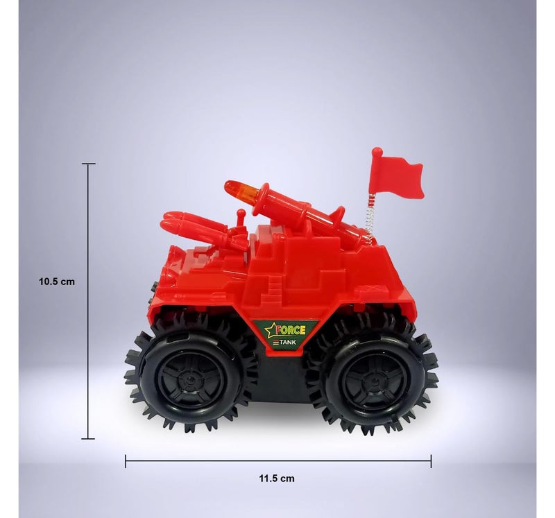 Rowan لعبة دبابة عسكرية متدحرجة للأطفال. دبابة مقاتلة متدحرجة 360 حركة بهلوانية، لعبة دبابة متدحرجة تعمل بالبطارية 3 سنوات وما فوق. - Image 3
