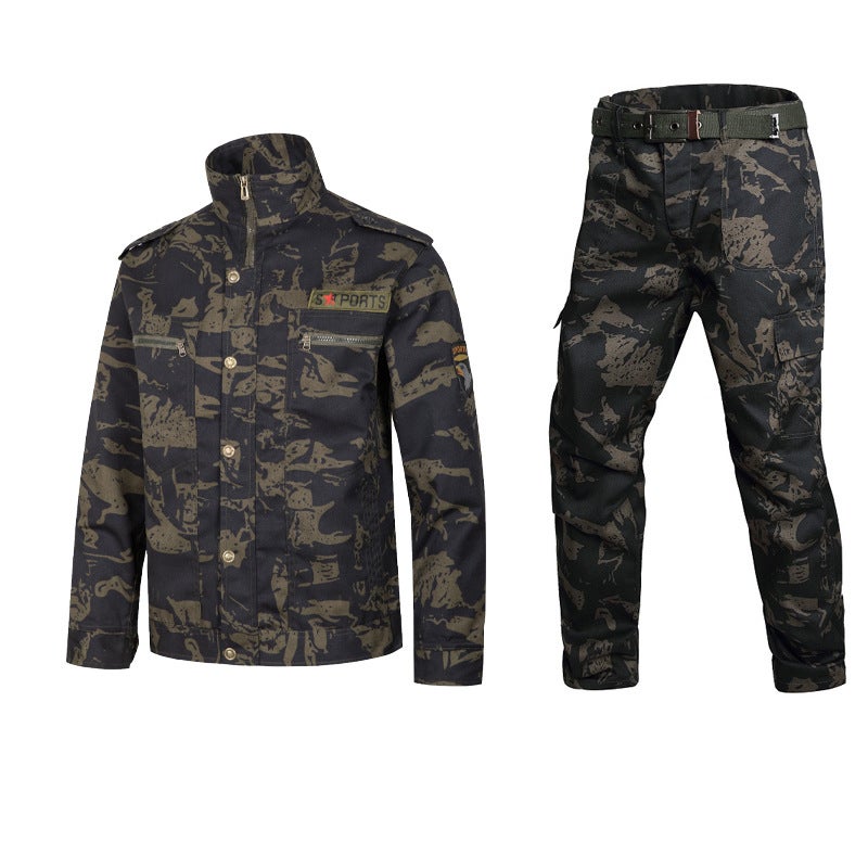 Camouflage security overalls men and women suit construction site factory auto repair stain-resistant Labor protective clothing overalls suit men - Image 1