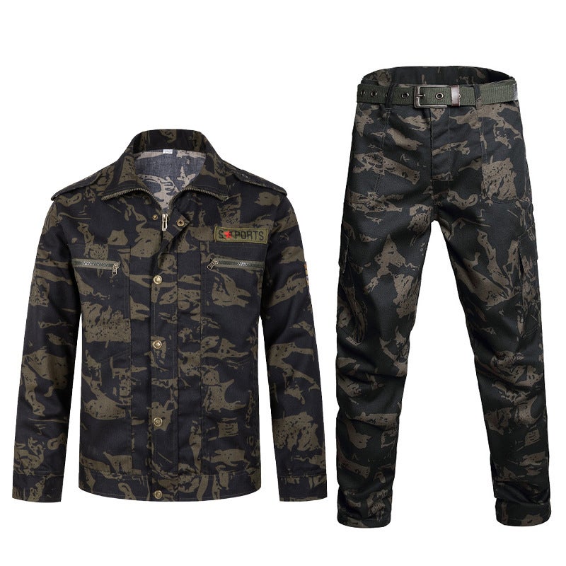 Camouflage security overalls men and women suit construction site factory auto repair stain-resistant Labor protective clothing overalls suit men - Image 2