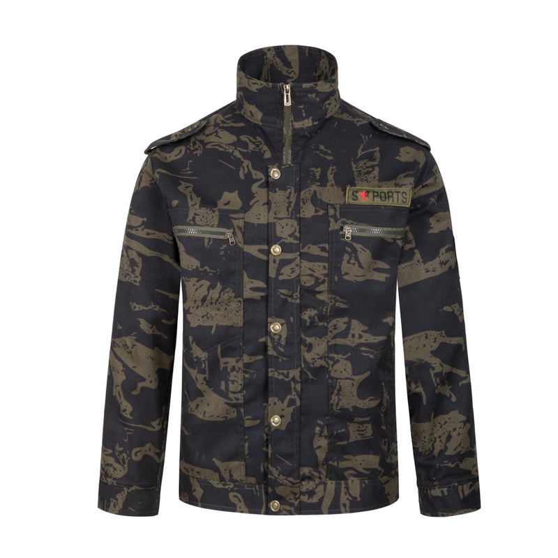 Camouflage security overalls men and women suit construction site factory auto repair stain-resistant Labor protective clothing overalls suit men - Image 4