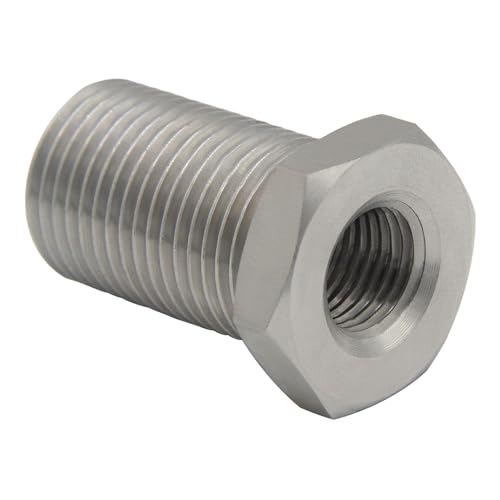 Fitvell Stainless Steel Bulkhead Fitting 1/4" NPT Female Bulked Coupler Thru-bulk Tank Fitting Connector 1-1/2" Length (pack of 2) - Image 4
