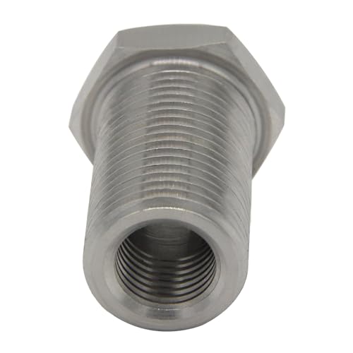 Fitvell Stainless Steel Bulkhead Fitting 1/4" NPT Female Bulked Coupler Thru-bulk Tank Fitting Connector 1-1/2" Length (pack of 2) - Image 5