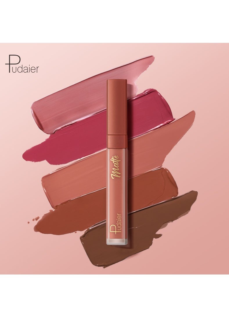 pudaier Pudaier Water Mist Liquid Lipstick: Rich Pigmentation & Hydrating Matte Finish Waterproof, Smudge-Proof, Long-Lasting Comfort – Shade 03#  - Image 5
