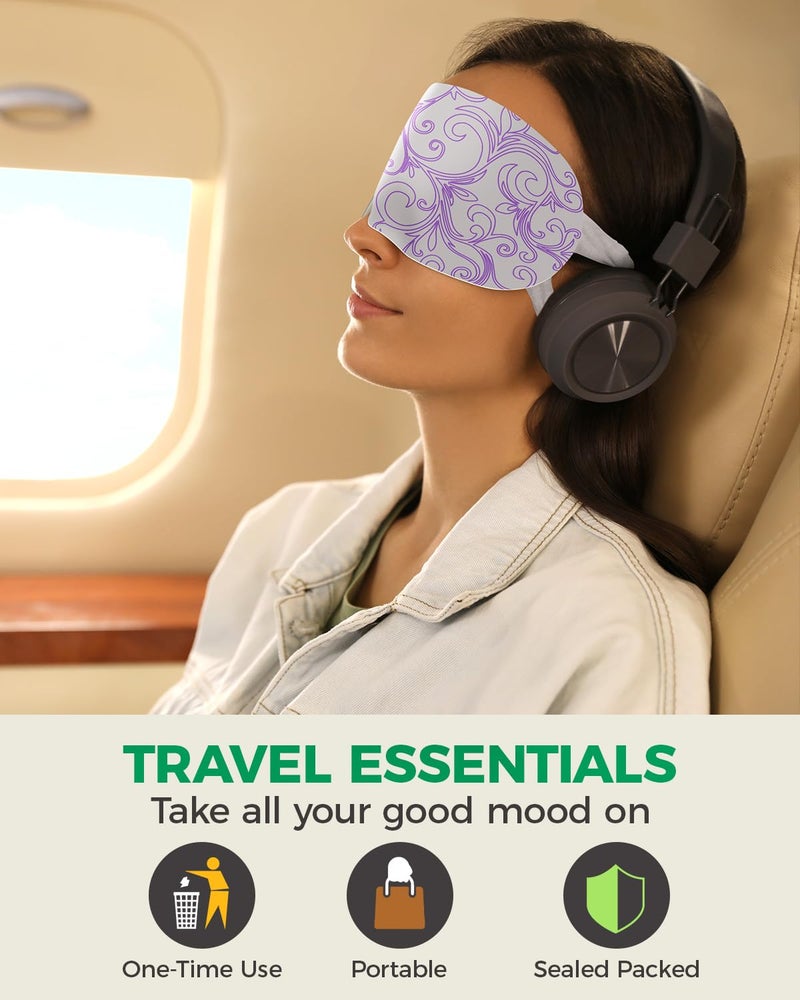 ProCIV 20-Pack Steam Eye Masks for Dry Eyes, Warm Eye Mask, Relief Fatigue & Dark Circle, Heated Eye Mask for Puffy Eyes, Disposable Sleep Mask, Moist Hot Compress Eye Patch for Sleeping, 4 Flavors - Image 4