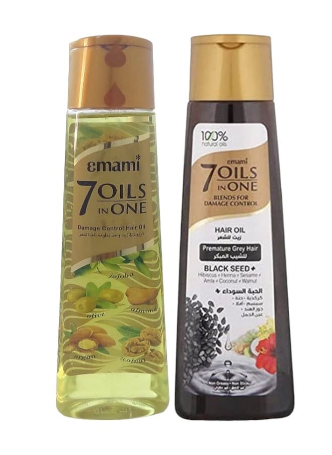 emami 7 Oils In One Damage Control Hair Oil & Premature Grey Hair 