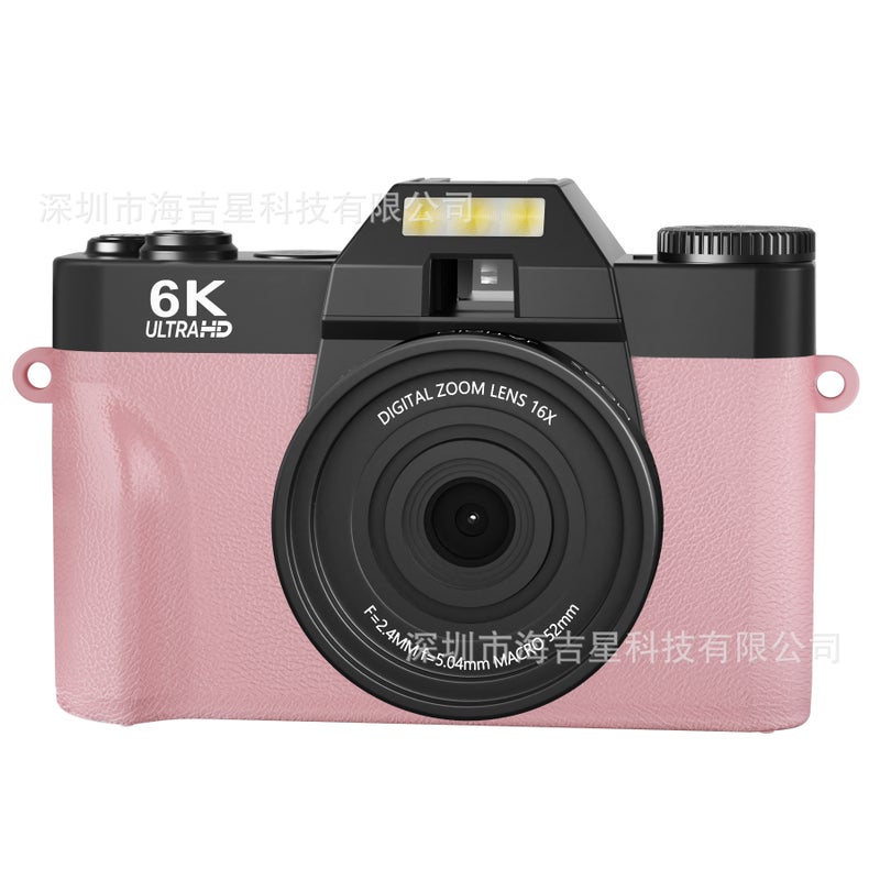 Customizable Cross-Border Flip Screen Mirrorless Camera for 6K Photography, Outdoor Vlogging, and Student Selfies