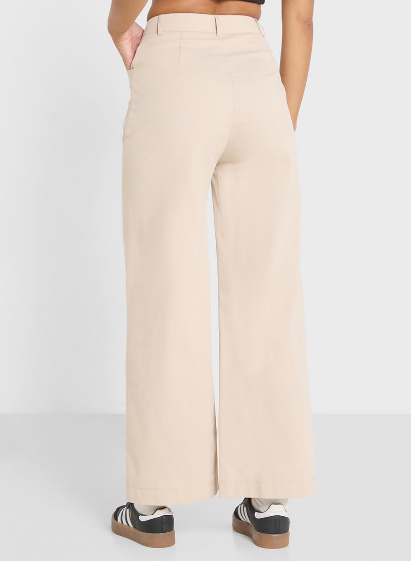 جينجر بنطلون كتان بقصة مستقيمة - Image 3