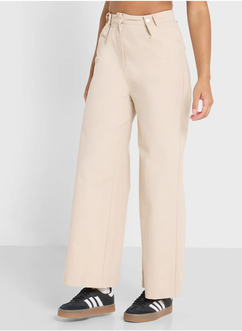 Ginger Straight Fit Linen Trousers