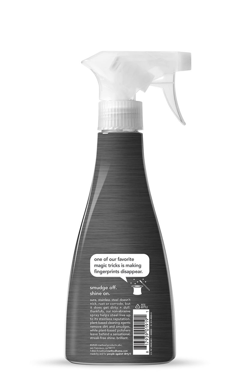 Method Stainless Steel Cleaner + Polish, Apple Orchard, Cleans Fingerprints and Smudges, 14 FL Oz (Pack of 1) - Image 2