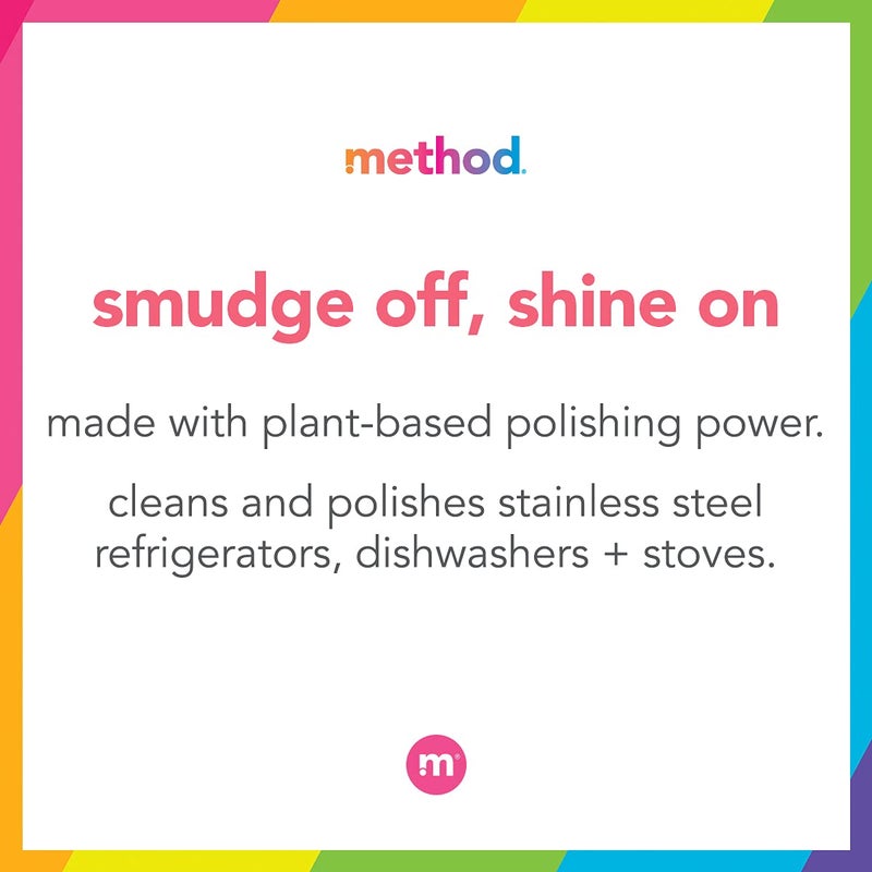 Method Stainless Steel Cleaner + Polish, Apple Orchard, Cleans Fingerprints and Smudges, 14 FL Oz (Pack of 1) - Image 4