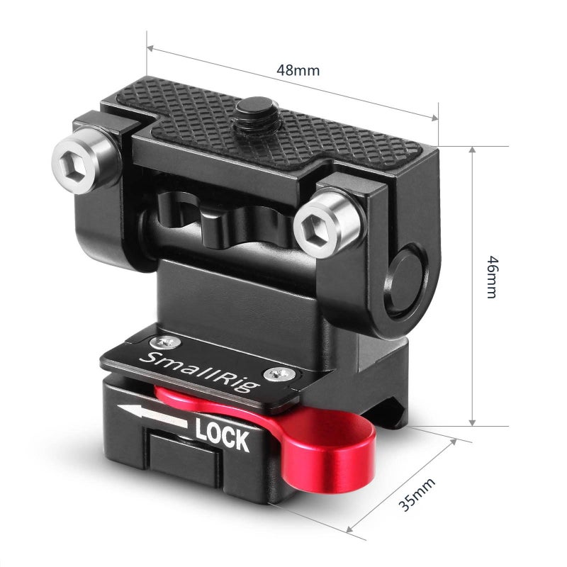 SMALLRIG Field Monitor Holder Mount with Quick Release NATO Clamp - 2100 - Image 3