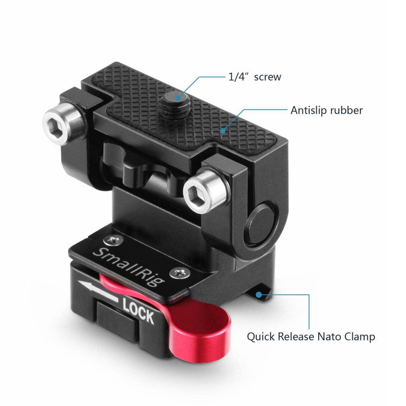 SMALLRIG Field Monitor Holder Mount with Quick Release NATO Clamp - 2100 - Image 4