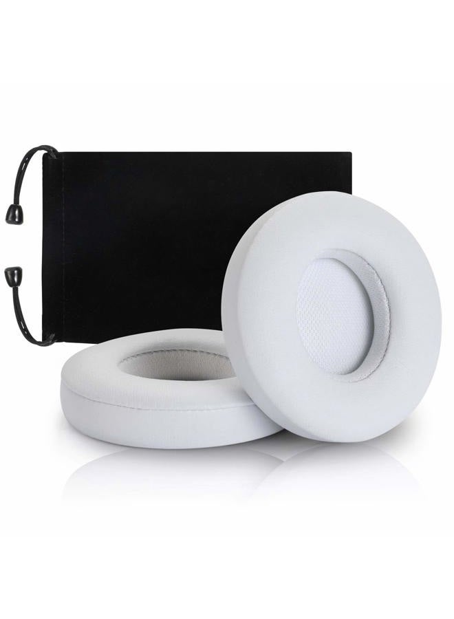 Cypher.V Replacement Earpad Cover, Ear Cushion Pads Compatible with Solo 2.0 3.0 Wireless Headphones by Dr. Dre 1 Pair (White) - Image 1