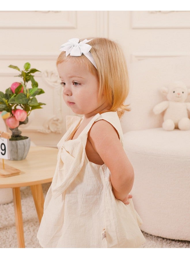 چولي بوز 40 قطعة من ربطات الشعر المصنوعة من شريط Grosgrain للفتيات الصغيرات 3 بوصات إكسسوارات شعر للرضع حديثي الولادة (3 ألوان طبيعية متعددة) - Image 4