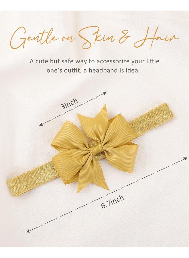 چولي بوز 40 قطعة من ربطات الشعر المصنوعة من شريط Grosgrain للفتيات الصغيرات 3 بوصات إكسسوارات شعر للرضع حديثي الولادة (3 ألوان طبيعية متعددة) - Image 5