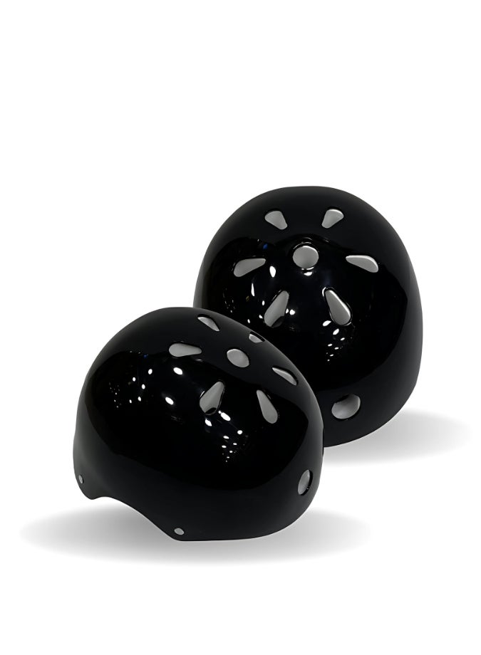 خوذة الامان لحماية الراس سوداء لامعة