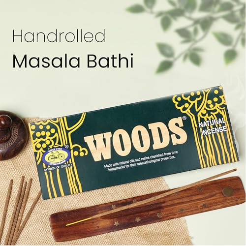 Cycle Pure Woods Natural Incense Sticks, 9 Inch, Pack of 2 (308 Agarbatti Sticks Approx.) | Lasts Upto 60 Mins per Stick | Woody, Sandal, Resin, Cedar, Masala, Amber, Natural Fragrance for Pooja - Image 3