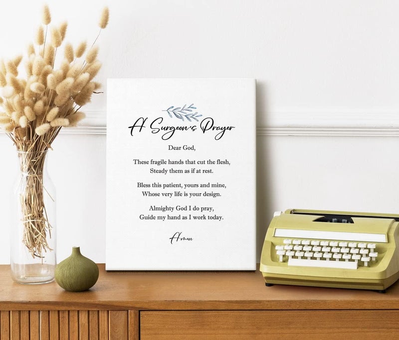 WKYAER Surgeon's Prayer Canvas Wall Art - Image 4